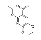 3,6-diethoxy-4-nitro-1-oxidopyridazin-1-ium结构式