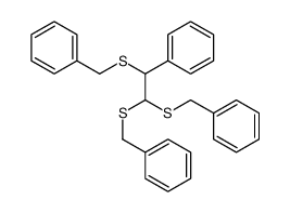 [1,2-bis(benzylsulfanyl)-2-phenylethyl]sulfanylmethylbenzene结构式