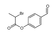 (4-formylphenyl) 2-bromopropanoate Structure
