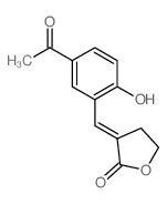 2(3H)-Furanone, 3-[(5-acetyl-2-hydroxyphenyl)methylene]dihydro-结构式