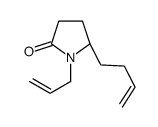 (5R)-5-but-3-enyl-1-prop-2-enylpyrrolidin-2-one结构式