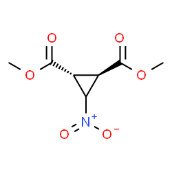 1,2-Cyclopropanedicarboxylicacid,3-nitro-,dimethylester,(1R,2R)-rel-(9CI) structure