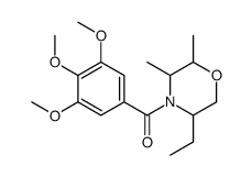 2,3-Dimethyl-5-ethyl-4-(3,4,5-trimethoxybenzoyl)morpholine结构式
