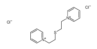 1-[2-(2-pyridin-1-ium-1-ylethylsulfanyl)ethyl]pyridin-1-ium,dichloride结构式