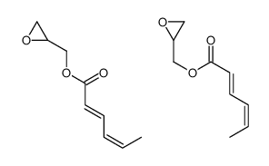 oxiran-2-ylmethyl (2E,4E)-hexa-2,4-dienoate Structure