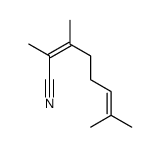 2,3,7-trimethylocta-2,6-dienenitrile Structure