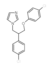 1H-Imidazole,1-[3-(4-chlorophenoxy)-2-(4-chlorophenyl)propyl]-结构式