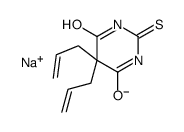 5,5-Diallyl-2-sodiothio-4,6(1H,5H)-pyrimidinedione结构式