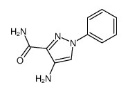 4-amino-1-phenylpyrazole-3-carboxamide结构式
