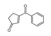 3-(benzenesulfinyl)cyclopent-2-en-1-one Structure