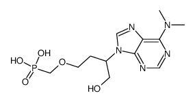 {3-[6-(dimethylamino)-9H-purin-9-yl]-4-hydroxybutoxy}methylphosphonic acid结构式