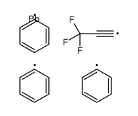 triphenyl(3,3,3-trifluoroprop-1-ynyl)plumbane结构式