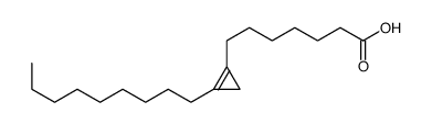 7-(2-nonylcyclopropen-1-yl)heptanoic acid Structure