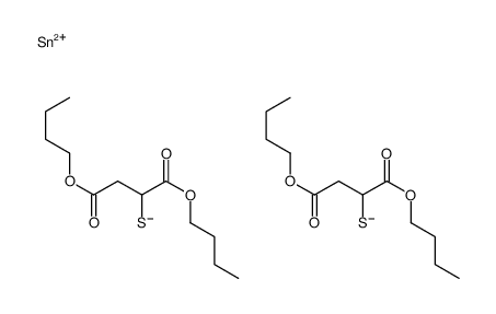 dibutyl 2-[(1,4-dibutoxy-1,4-dioxobutan-2-yl)sulfanyl-dimethylstannyl]sulfanylbutanedioate结构式