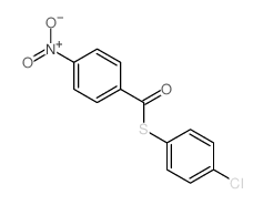 (4-chlorophenyl)sulfanyl-(4-nitrophenyl)methanone结构式