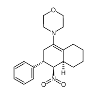 4-(4-nitro-3-phenyl-2,3,4,4a,5,6,7,8-octahydro-naphthalen-1-yl)-morpholine结构式