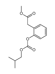 methyl 2-[2-(2-methylpropoxycarbonyloxy)phenyl]acetate结构式