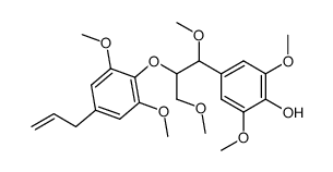 4-(2-(4-allyl-2,6-dimethoxyphenoxy)-1,3-dimethoxypropyl)-2,6-dimethoxyphenol Structure