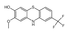 7-hydroxy-8-methoxy-2-trifluoromethylphenothiazine结构式