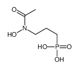 3-(N-acetyl-N-hydroxy)aminopropylphosphonic acid structure