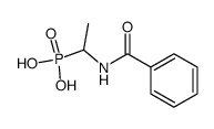 N-Benzoyl-1-amino-ethyl-1-phosphonsaeure Structure