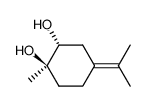 (1R,2R)-1-methyl-4-(propan-2-ylidene)cyclohexane-1,2-diol Structure