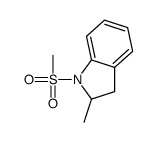 2-methyl-1-methylsulfonyl-2,3-dihydroindole结构式
