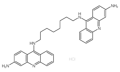 N-[8-[(3-aminoacridin-9-yl)amino]octyl]acridine-3,9-diamine结构式