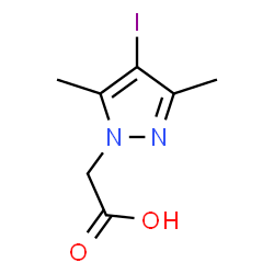 2-(4-iodo-3,5-dimethyl-1H-pyrazol-1-yl)acetic acid结构式