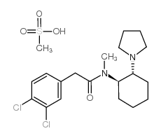 trans-(-3,4-Dichloro-N-methyl-N-[2-(1-pyrrolidinyl)cyclohexyl]benzeneacetamidehydrochloride picture