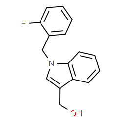1-[(2-FLUOROPHENYL)METHYL]-1H-INDOLE-3-METHANOL结构式