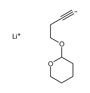 lithium,2-but-3-ynoxyoxane Structure