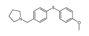 1-[[4-(4-methoxyphenyl)sulfanylphenyl]methyl]pyrrolidine结构式