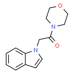1-(2-morpholin-4-yl-2-oxoethyl)-1H-indole结构式