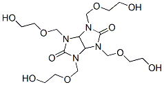 tetrahydro-1,3,4,6-tetrakis[(2-hydroxyethoxy)methyl]imidazo[4,5-d]imidazole-2,5(1H,3H)-dione Structure