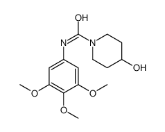 4-hydroxy-N-(3,4,5-trimethoxyphenyl)piperidine-1-carboxamide结构式