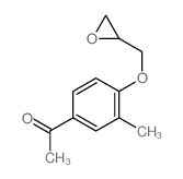 1-[3-methyl-4-(oxiran-2-ylmethoxy)phenyl]ethanone结构式