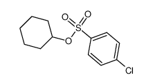 cyclohexyl p-chlorobenzenesulfonate结构式