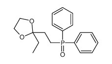 2-(2-diphenylphosphorylethyl)-2-ethyl-1,3-dioxolane Structure