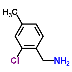 (2-氯-4-甲基苯基)甲胺结构式
