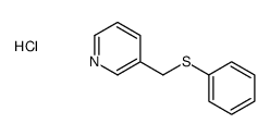 3-(phenylsulfanylmethyl)pyridine,hydrochloride结构式