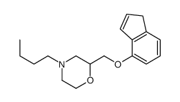 4-butyl-2-(1H-inden-4-yloxymethyl)morpholine结构式