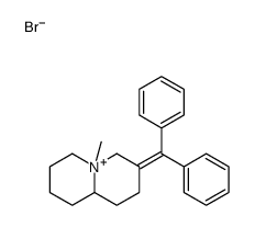 7-benzhydrylidene-5-methyl-1,2,3,4,6,8,9,9a-octahydroquinolizin-5-ium,bromide结构式