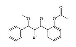 2'-acetoxy-α-bromo-β-methoxydihydrochalcone结构式