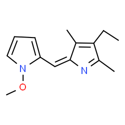 1H-Pyrrole,2-[(4-ethyl-3,5-dimethyl-2H-pyrrol-2-ylidene)methyl]-1-methoxy-(9CI) picture