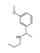 Benzenemethanamine, 3-methoxy-alpha-methyl-N-propyl- (9CI) Structure
