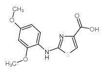 2-(2,4-二甲氧基苯氨基)噻唑-4-羧酸结构式