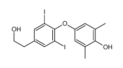 4-[4-(2-hydroxyethyl)-2,6-diiodophenoxy]-2,6-dimethylphenol Structure