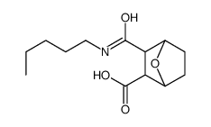 3-Pentylcarbamoyl-7-oxabicyclo[2.2.1]heptane-2-carboxylic acid Structure