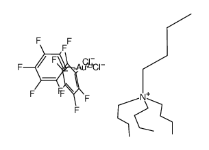 cis-Bu4N[Au(2,4,6-C6F5)2Cl2]结构式